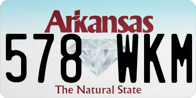 AR license plate 578WKM