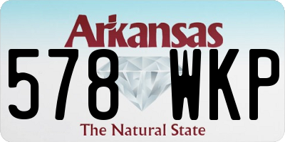 AR license plate 578WKP