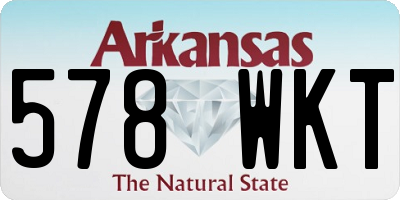AR license plate 578WKT