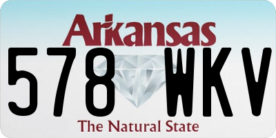 AR license plate 578WKV