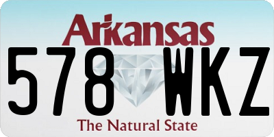 AR license plate 578WKZ
