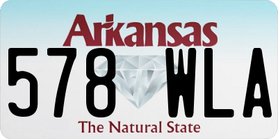AR license plate 578WLA