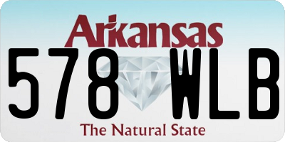 AR license plate 578WLB