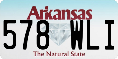 AR license plate 578WLI