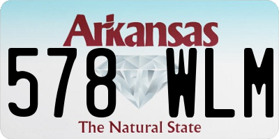 AR license plate 578WLM