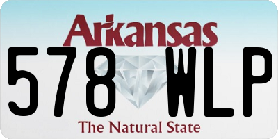 AR license plate 578WLP