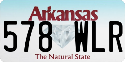AR license plate 578WLR