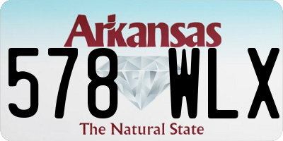 AR license plate 578WLX