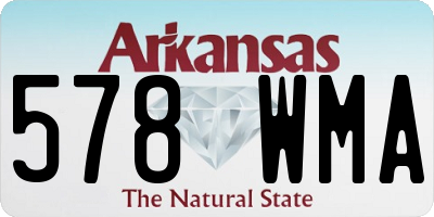 AR license plate 578WMA