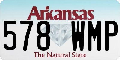 AR license plate 578WMP