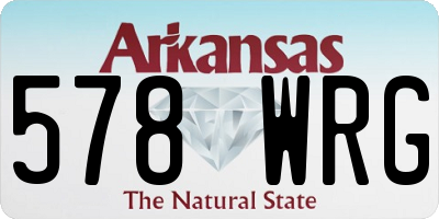 AR license plate 578WRG