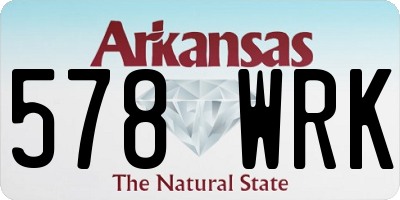 AR license plate 578WRK