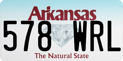 AR license plate 578WRL