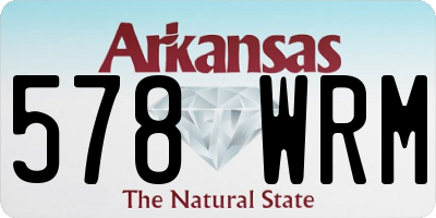 AR license plate 578WRM