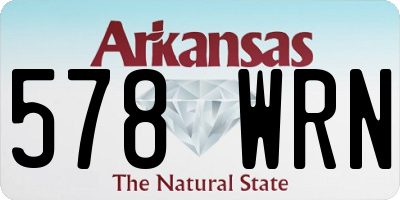 AR license plate 578WRN