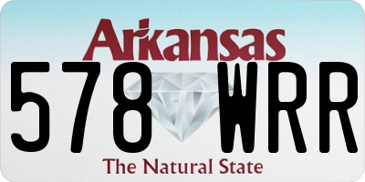 AR license plate 578WRR