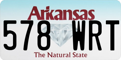 AR license plate 578WRT