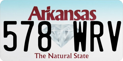AR license plate 578WRV