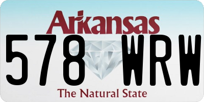 AR license plate 578WRW