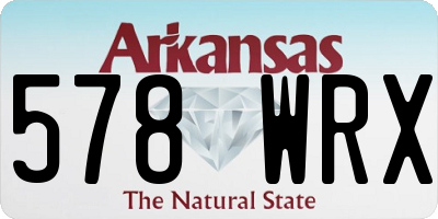 AR license plate 578WRX