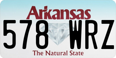 AR license plate 578WRZ