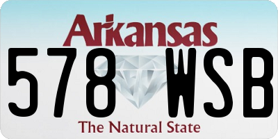 AR license plate 578WSB