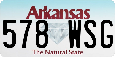 AR license plate 578WSG