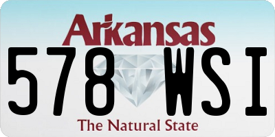 AR license plate 578WSI