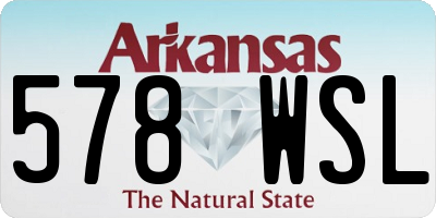 AR license plate 578WSL