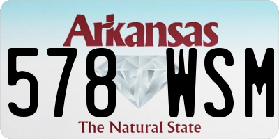 AR license plate 578WSM