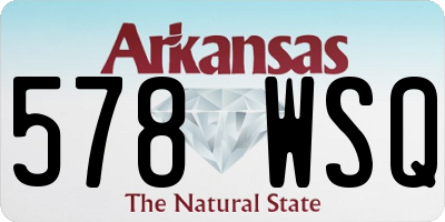 AR license plate 578WSQ