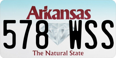 AR license plate 578WSS