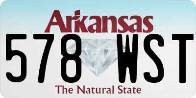 AR license plate 578WST
