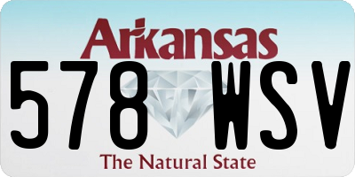 AR license plate 578WSV