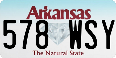 AR license plate 578WSY
