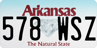 AR license plate 578WSZ