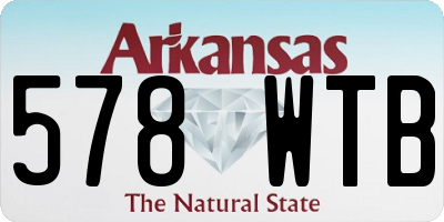 AR license plate 578WTB