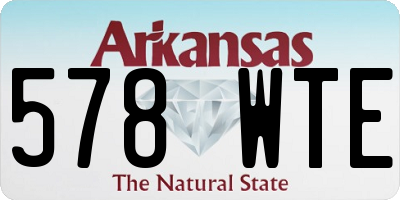 AR license plate 578WTE