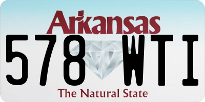 AR license plate 578WTI