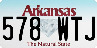 AR license plate 578WTJ