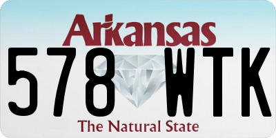 AR license plate 578WTK