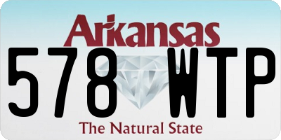 AR license plate 578WTP