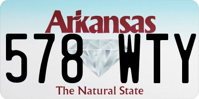 AR license plate 578WTY