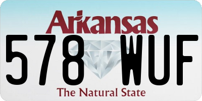 AR license plate 578WUF