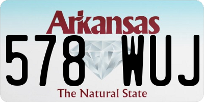 AR license plate 578WUJ