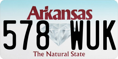 AR license plate 578WUK
