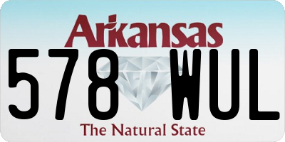 AR license plate 578WUL