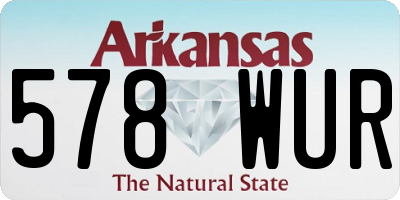 AR license plate 578WUR
