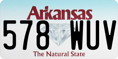 AR license plate 578WUV