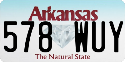 AR license plate 578WUY